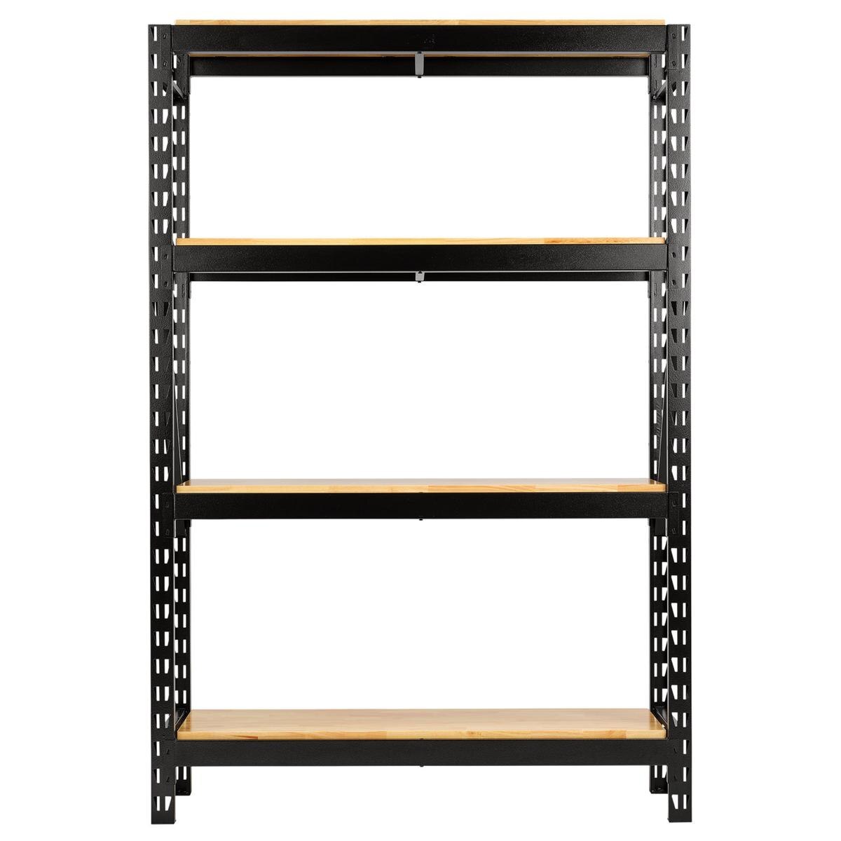 BUNKER 18 Piece Modular 4 Tier Racking with Hardwood Shelving, 1500mm - Image 2