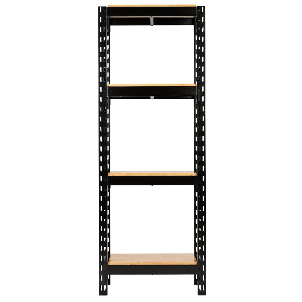 BUNKER 21 Piece Modular 4 Tier Racking with Hardwood Shelving, 750mm - Image 2