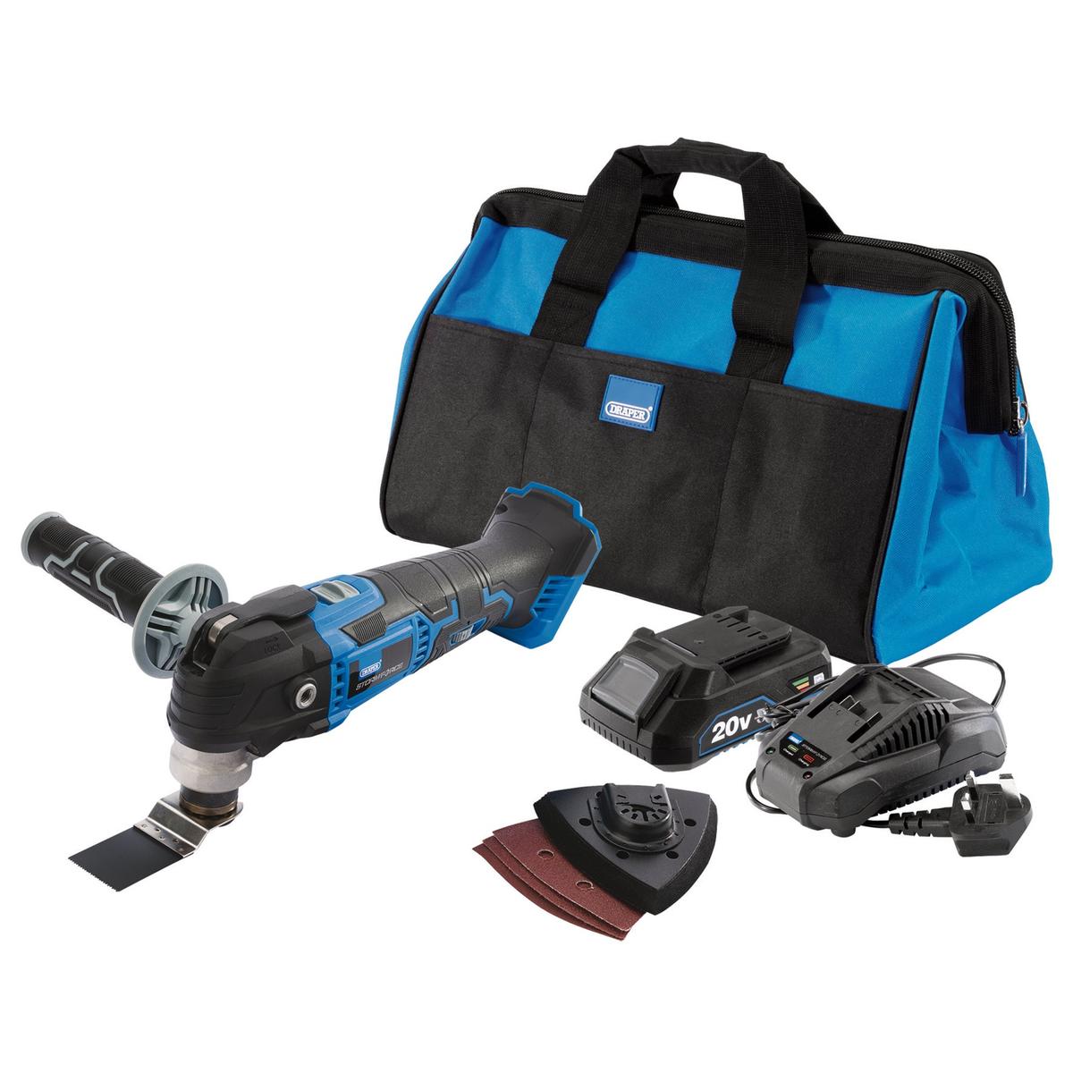 Draper Storm Force 20V Oscillating Multi-Tool Kit - Image 2