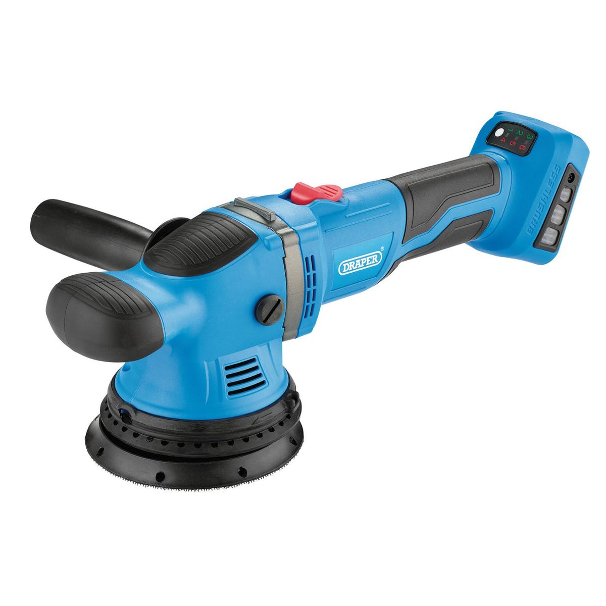 Draper D20 20V Brushless Random Orbit Polisher, 125mm (Sold Bare) - Image 1