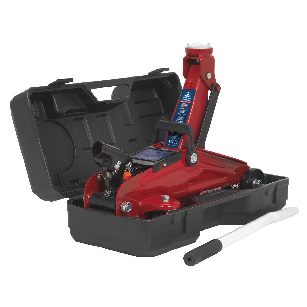 Sealey Short Chassis Trolley Jack with Storage Case 2 Tonne - Image 10