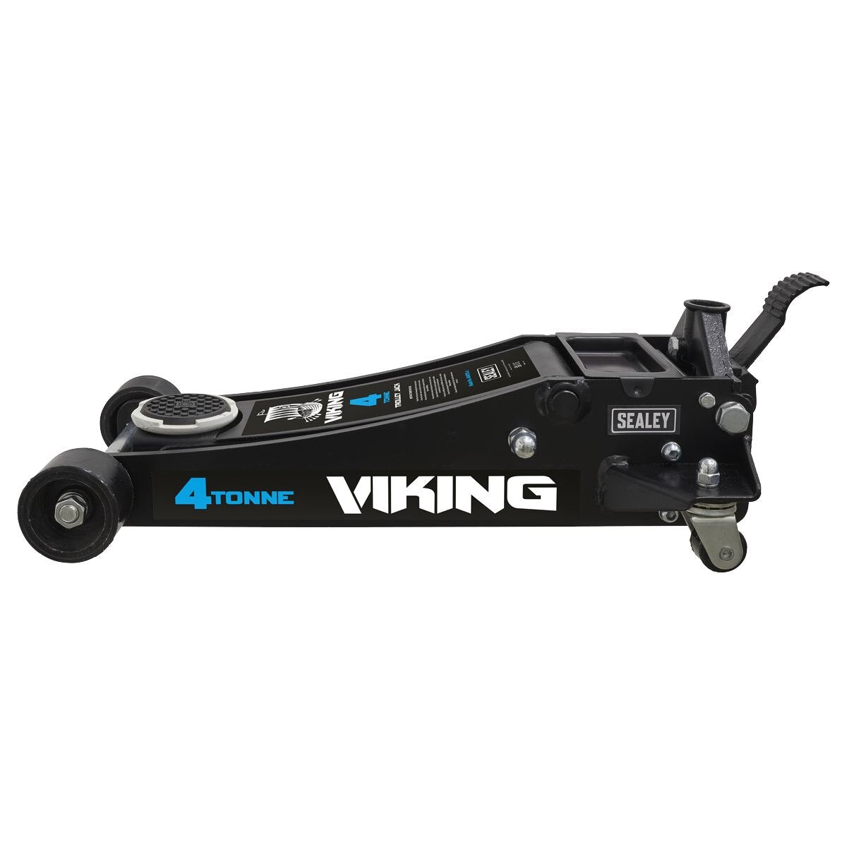 Sealey Viking Low Profile Professional Trolley Jack with Rocket Lift 4 Tonne - Image 3