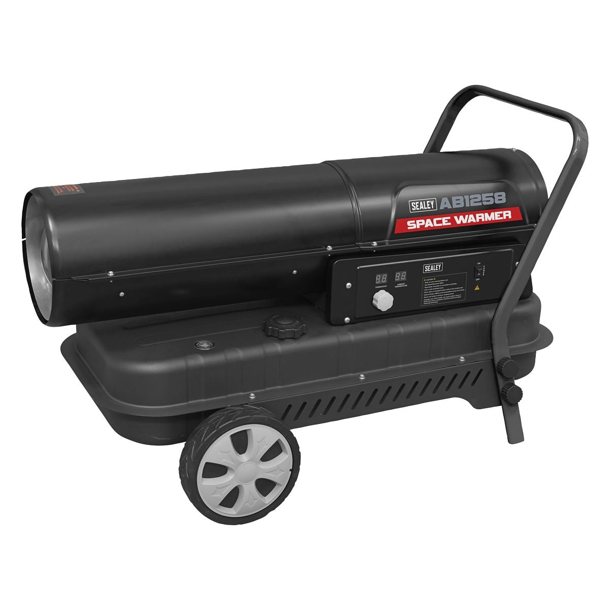 Sealey Space Warmer Kerosene/Diesel Heater with Wheels 135,000Btu/hr - Image 1