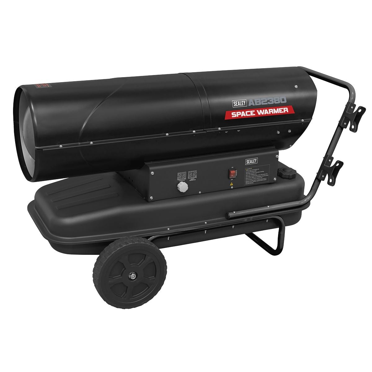 Sealey Space Warmer Kerosene/Diesel Heater with Wheels 240,000Btu/hr - Image 1