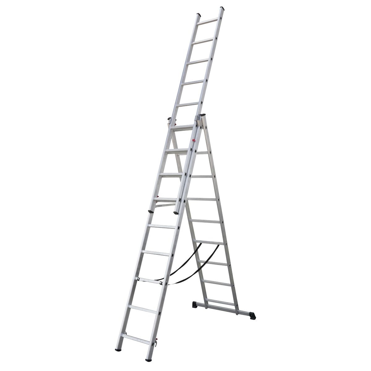 Sealey Extension Combination Ladder 3 x 9 Aluminium - BS EN 131 - Image 1