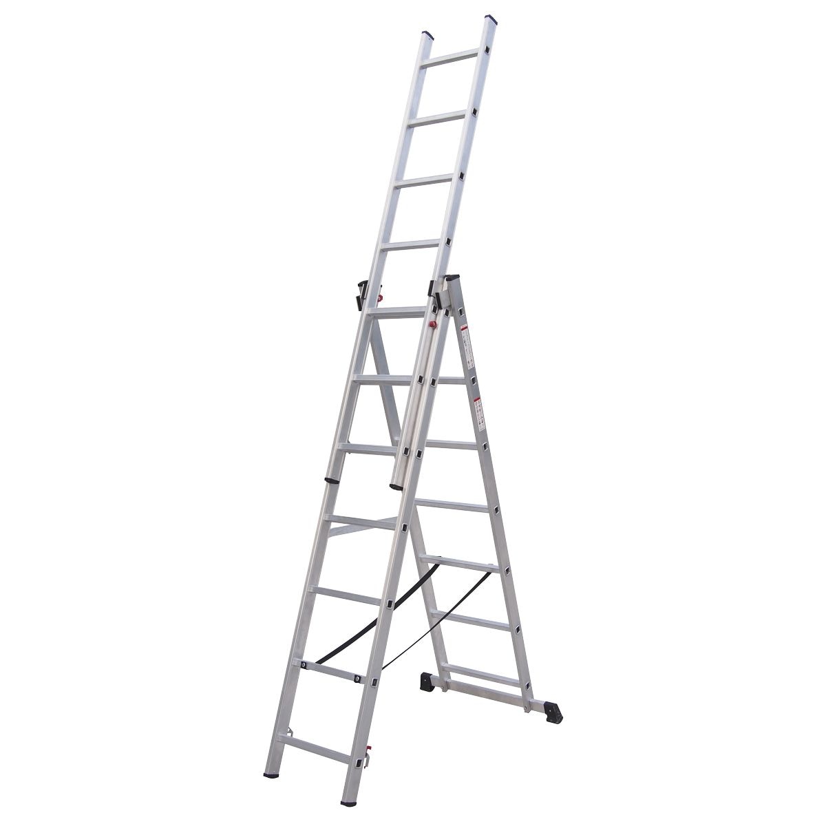 Sealey Extension Combination Ladder 3 x 7 Aluminium - BS EN 131 - Image 1