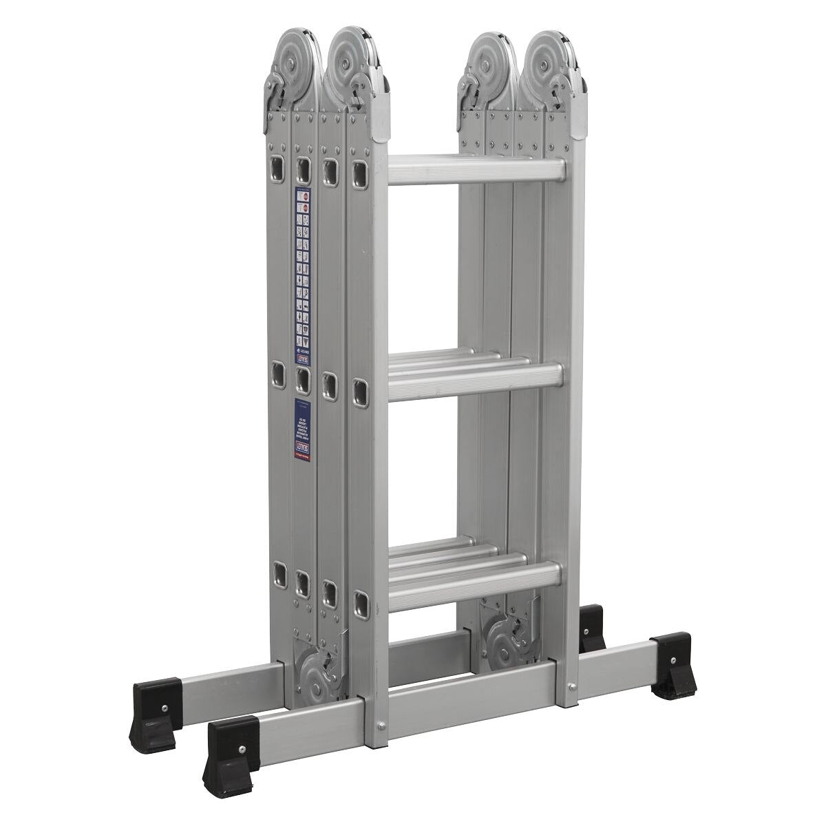 Sealey Folding Platform Ladder 4-Way Aluminium - BS EN 131 - Image 7