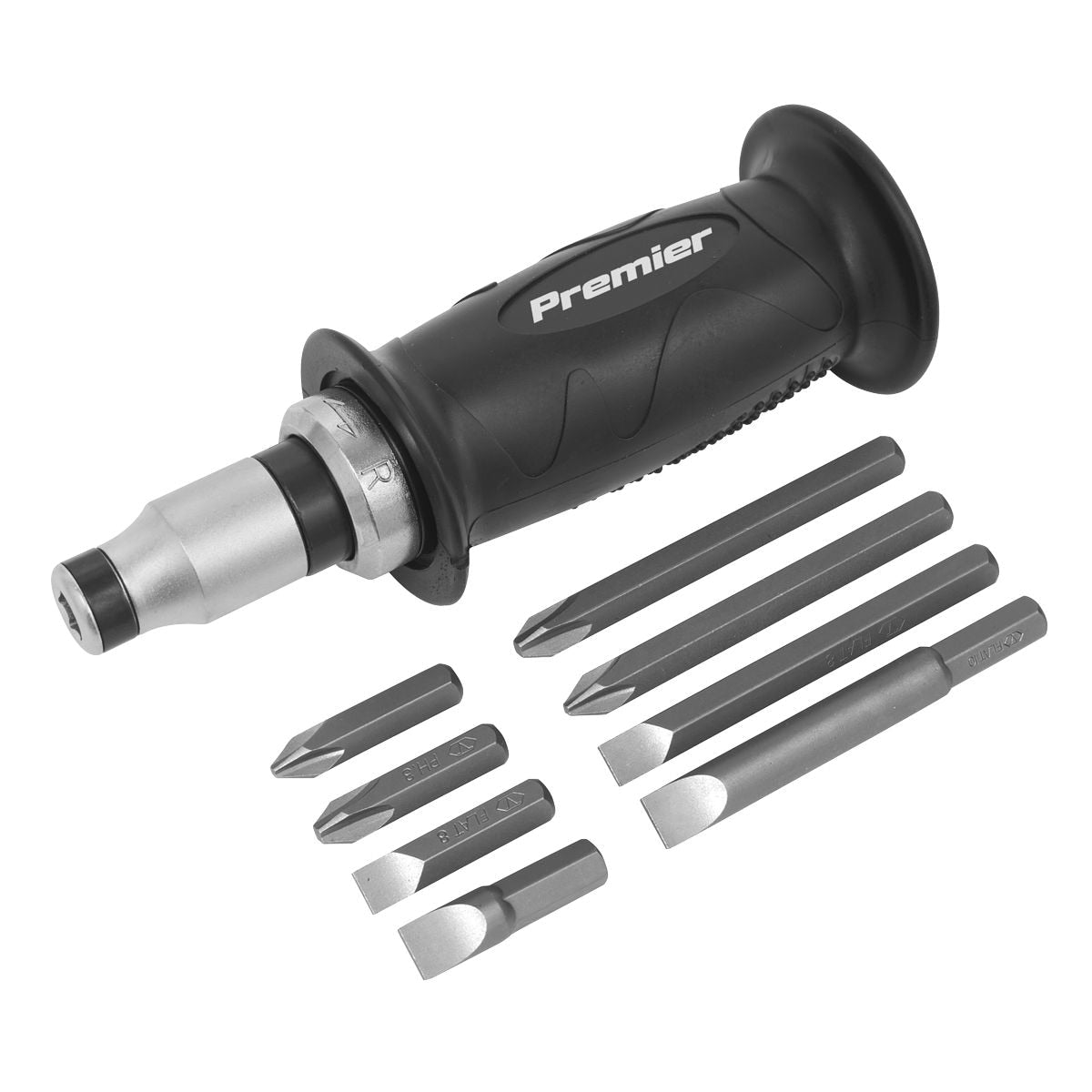 Sealey Premier Impact Driver Set with Protection Grip 10pc - Image 1