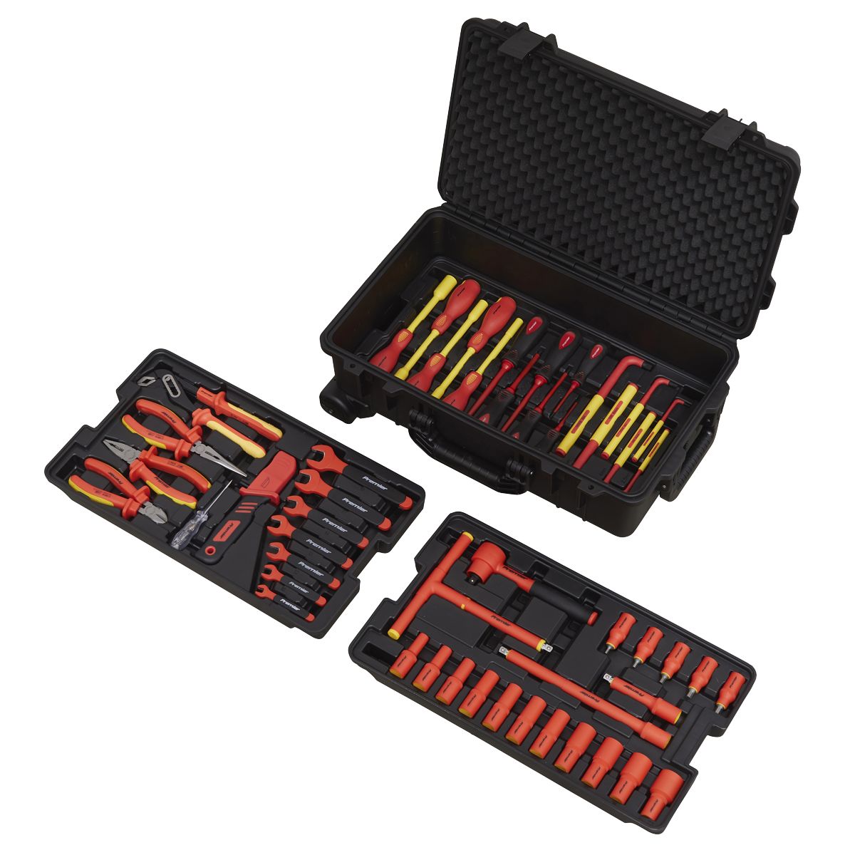 Sealey Premier Insulated Tool Kit 3/8"Sq Drive 1000V 50pc - Image 2