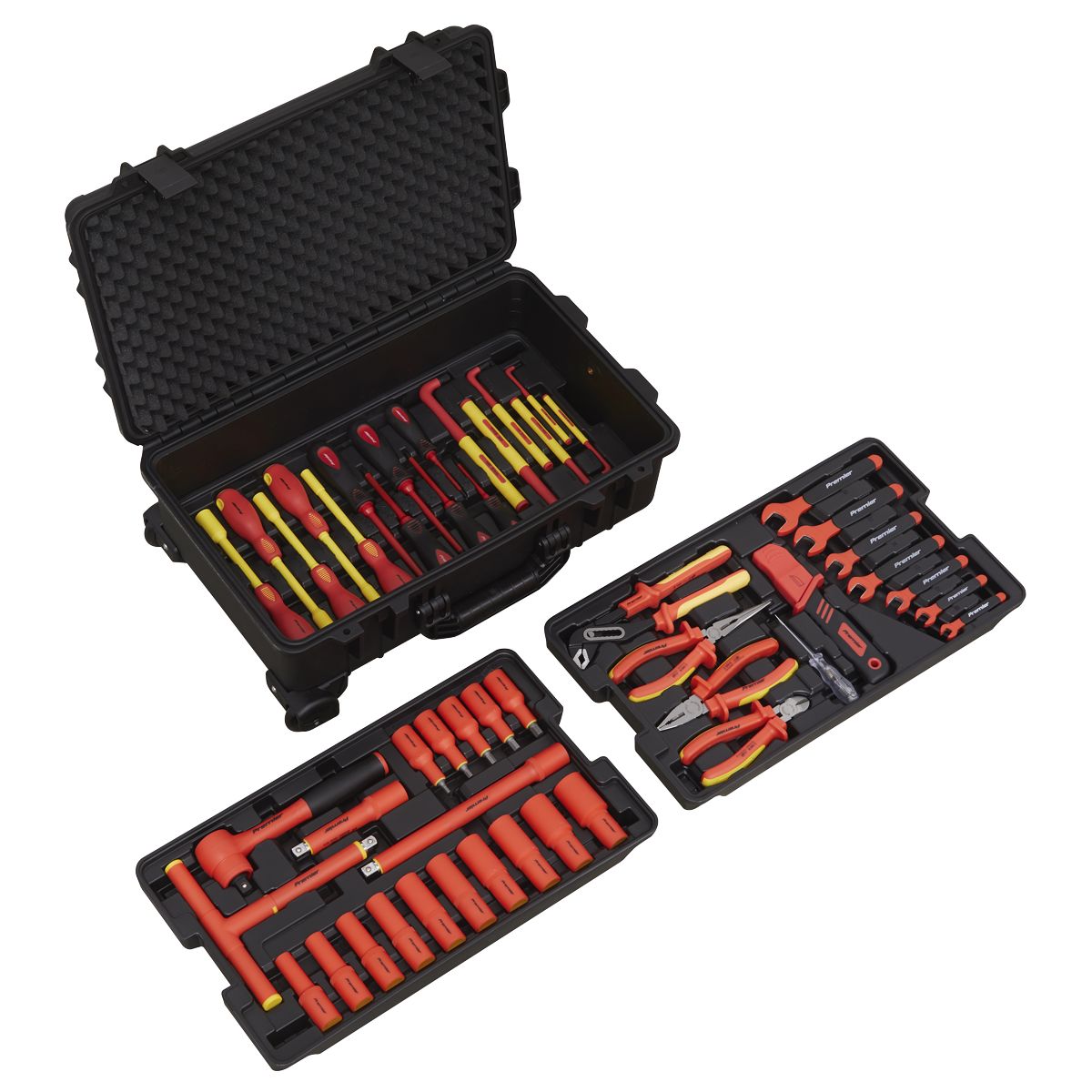 Sealey Premier Insulated Tool Kit 1/2"Sq Drive 1000V 49pc - Image 1