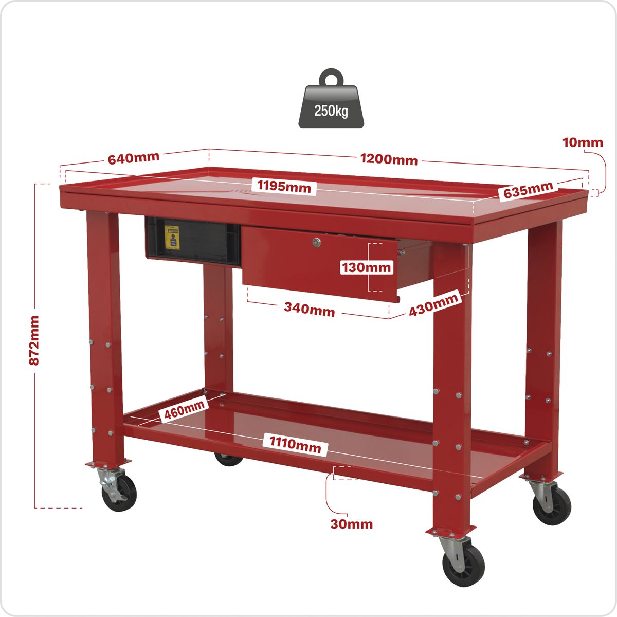 Sealey Mobile Engine Repair Workbench - Image 5