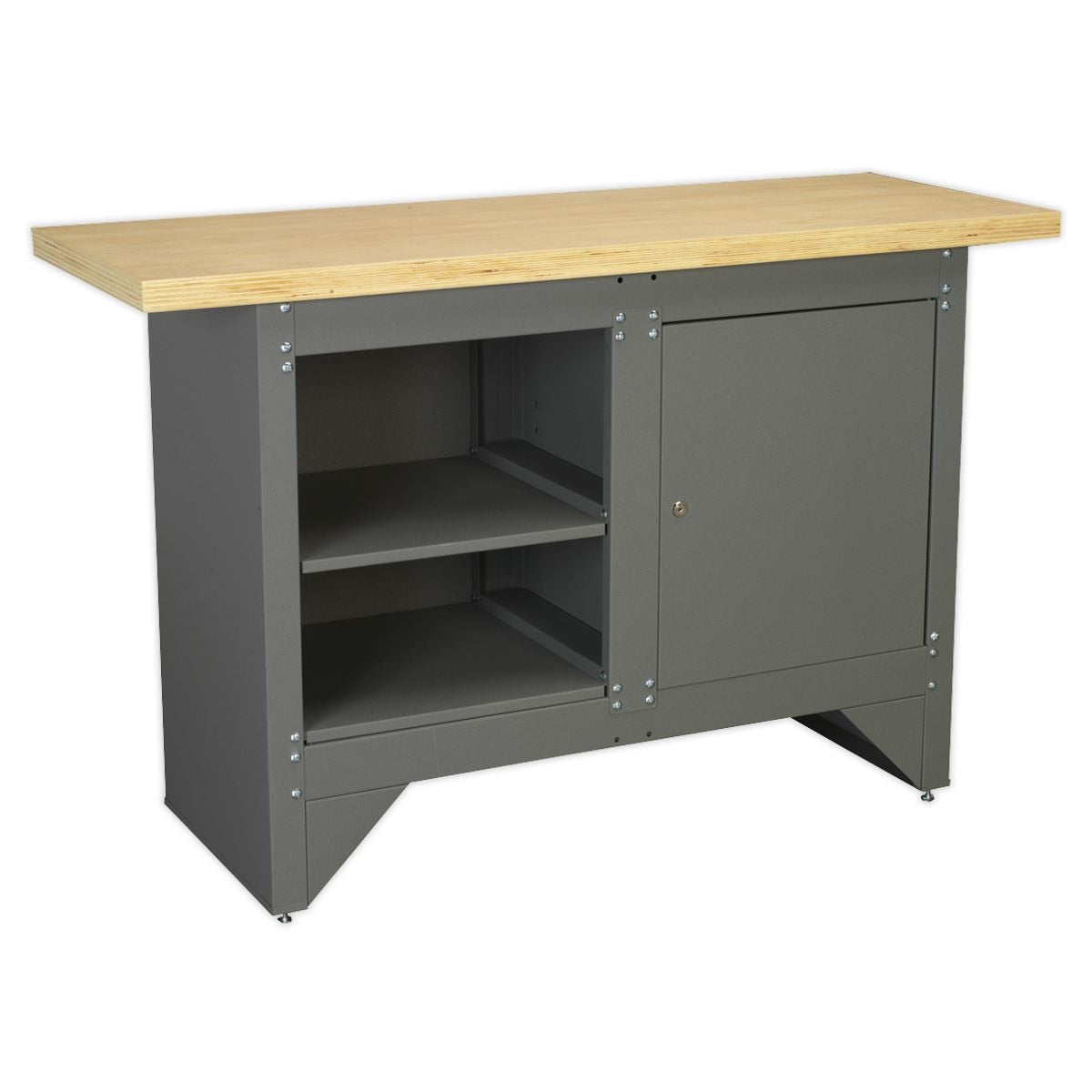 Sealey Heavy-Duty Workbench with Cupboard - Image 1