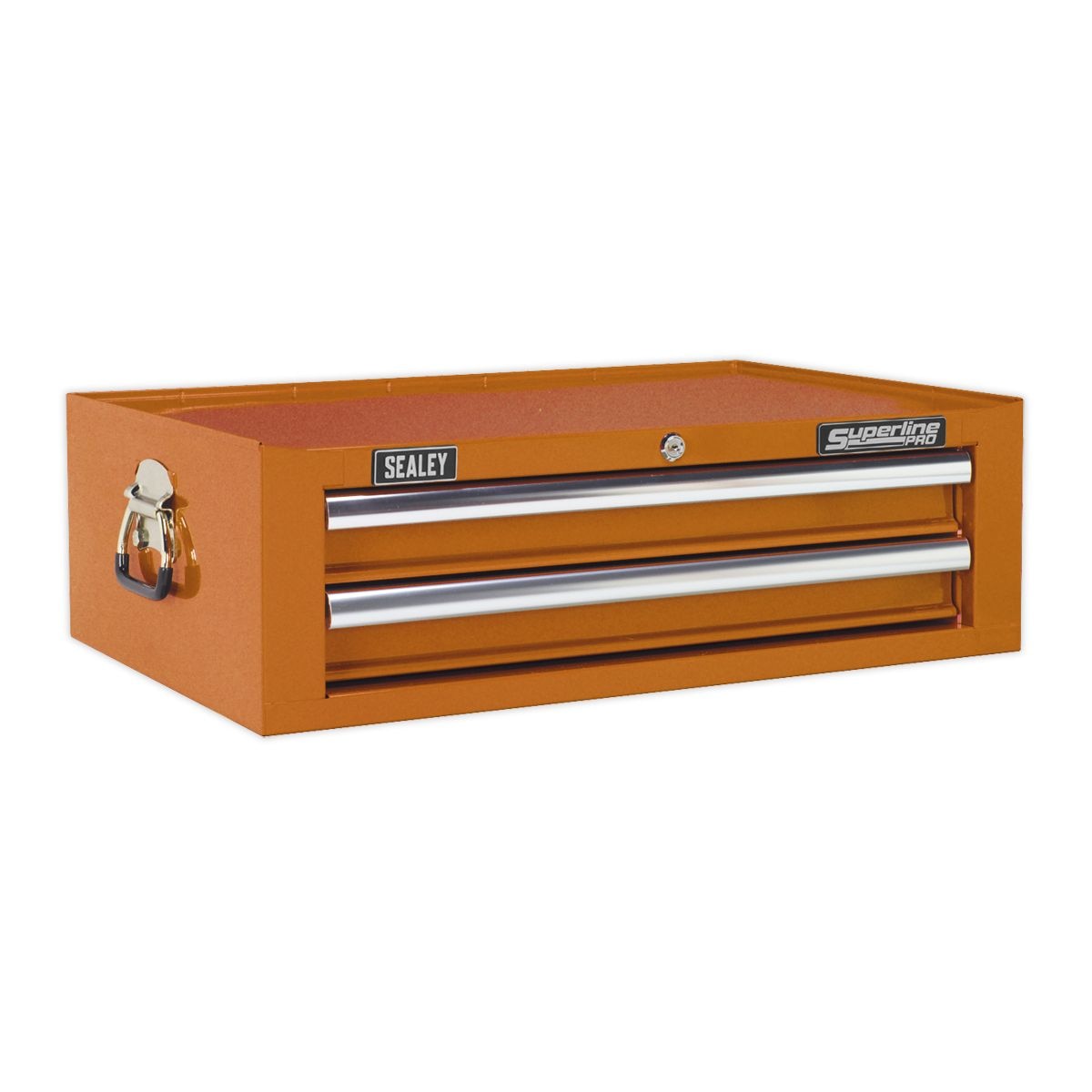 Sealey Superline PRO Mid-Box Tool Chest 2 Drawer - Orange - Image 1