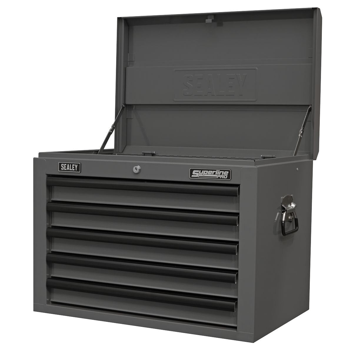 Sealey Superline PRO Topchest 5 Drawer - Grey/Black - Image 2