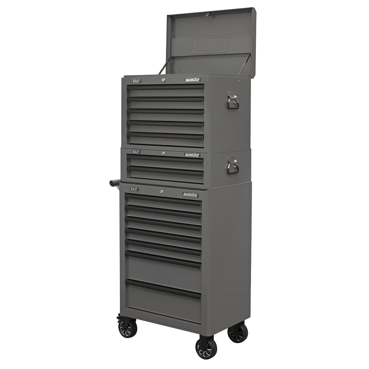 Sealey Superline PRO Topchest 5 Drawer - Grey/Black - Image 6