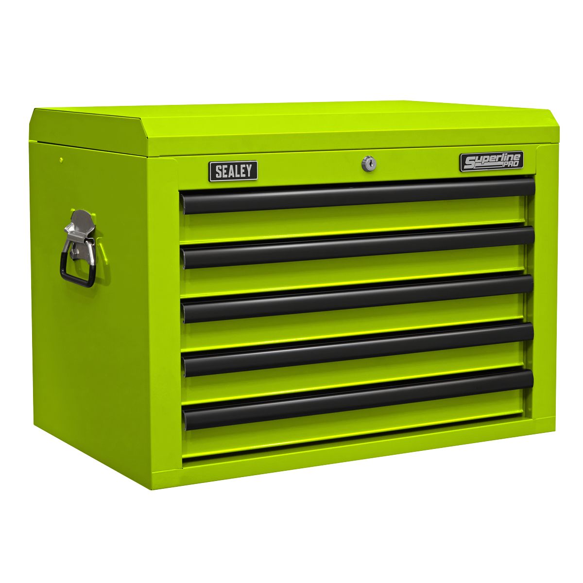 Sealey Superline PRO Topchest 5 Drawer - Green/Black - Image 3