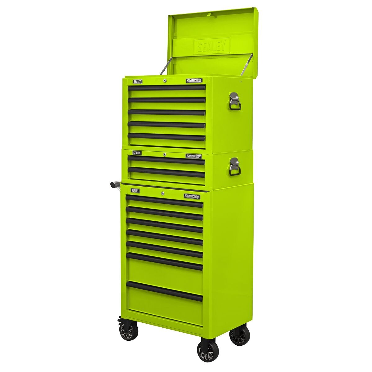 Sealey Superline PRO Topchest 5 Drawer - Green/Black - Image 5