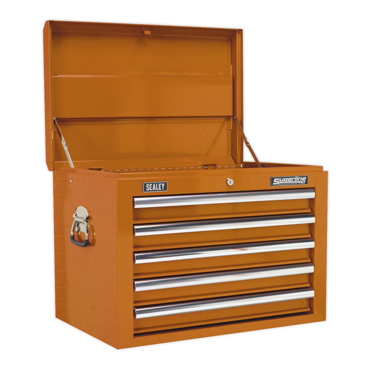 Sealey Superline PRO Topchest 5 Drawer - Orange - Image 1