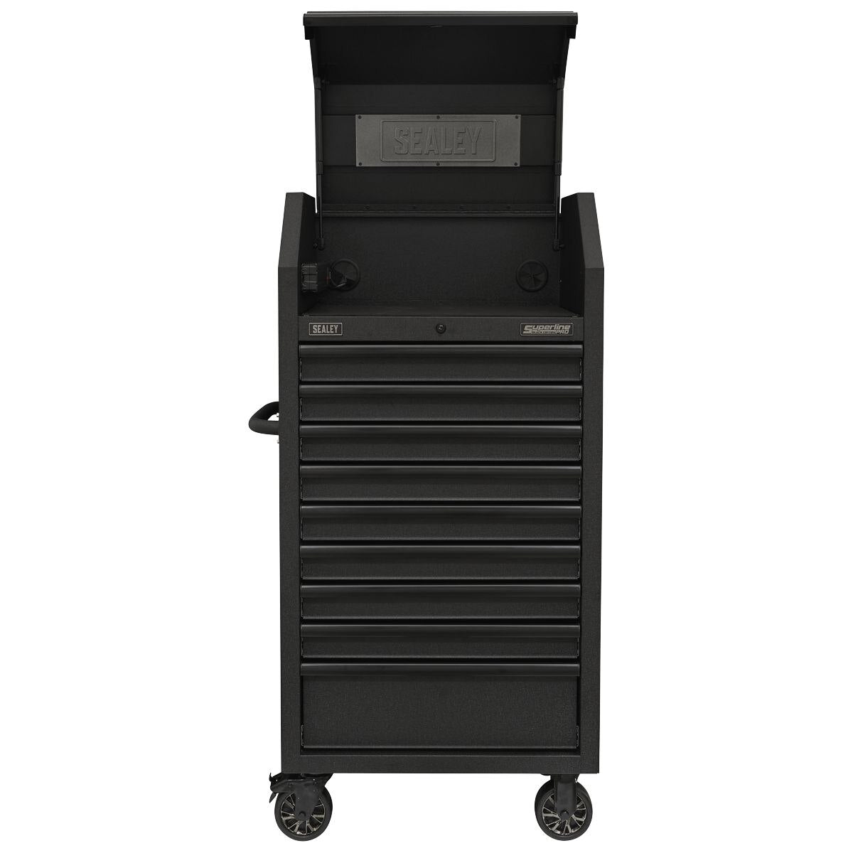 Sealey Superline PRO Black Edition Tower Cabinet with 9 Soft Close Drawers & Power Strip 690mm - Image 4