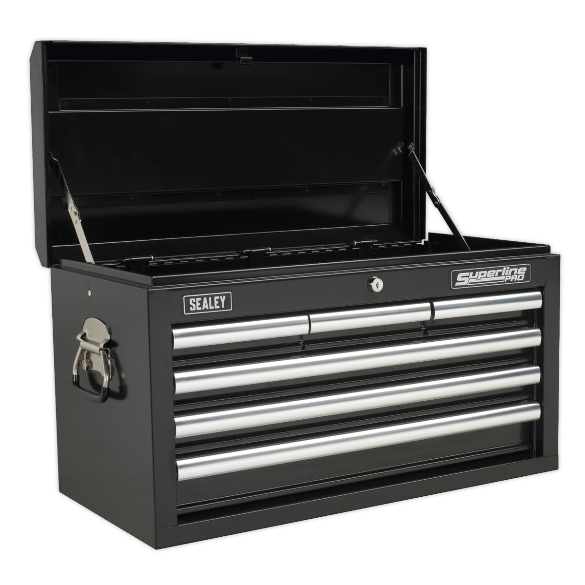 Sealey Superline PRO Topchest 6 Drawer - Black - Image 1