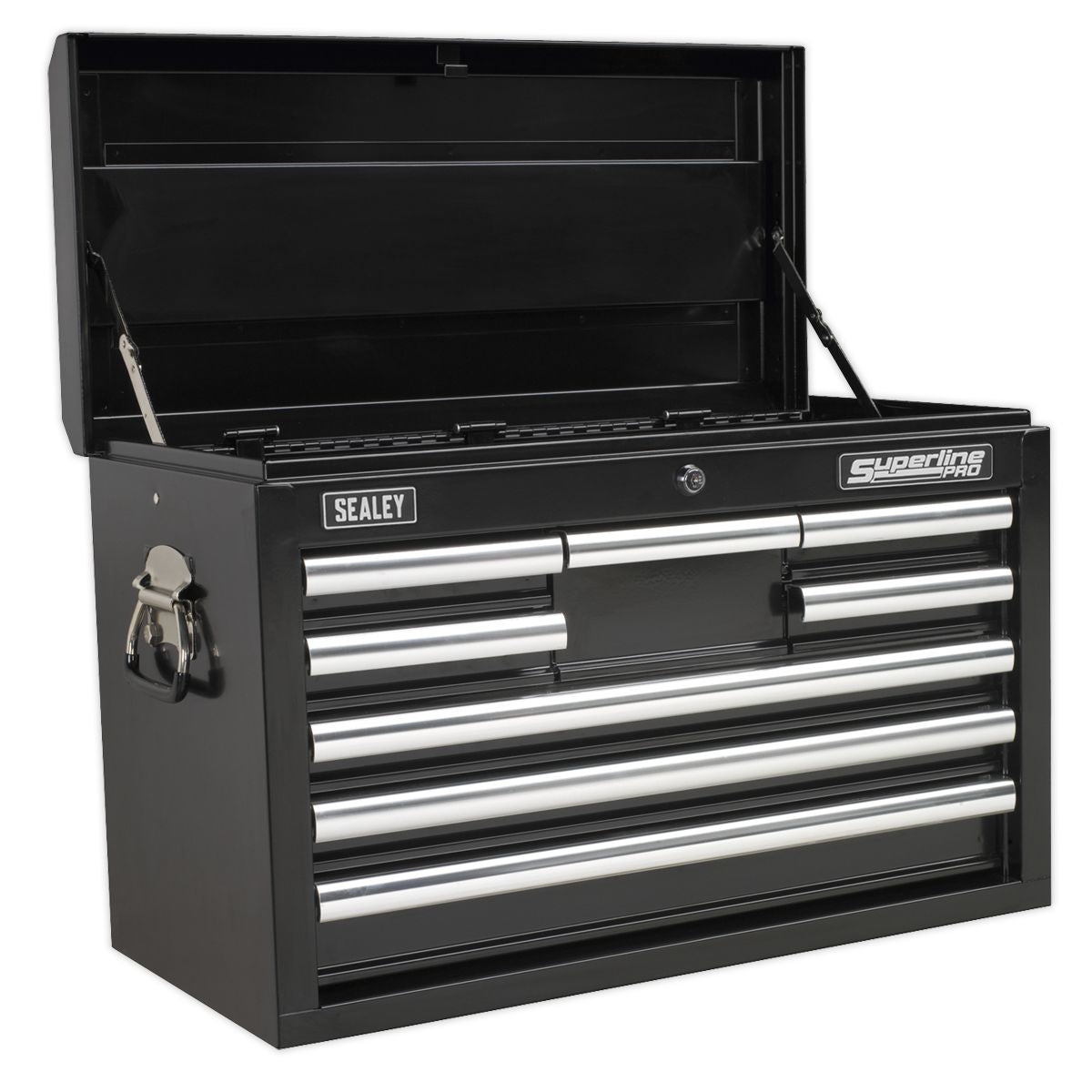 Sealey Superline PRO Topchest 8 Drawer - Black - Image 1