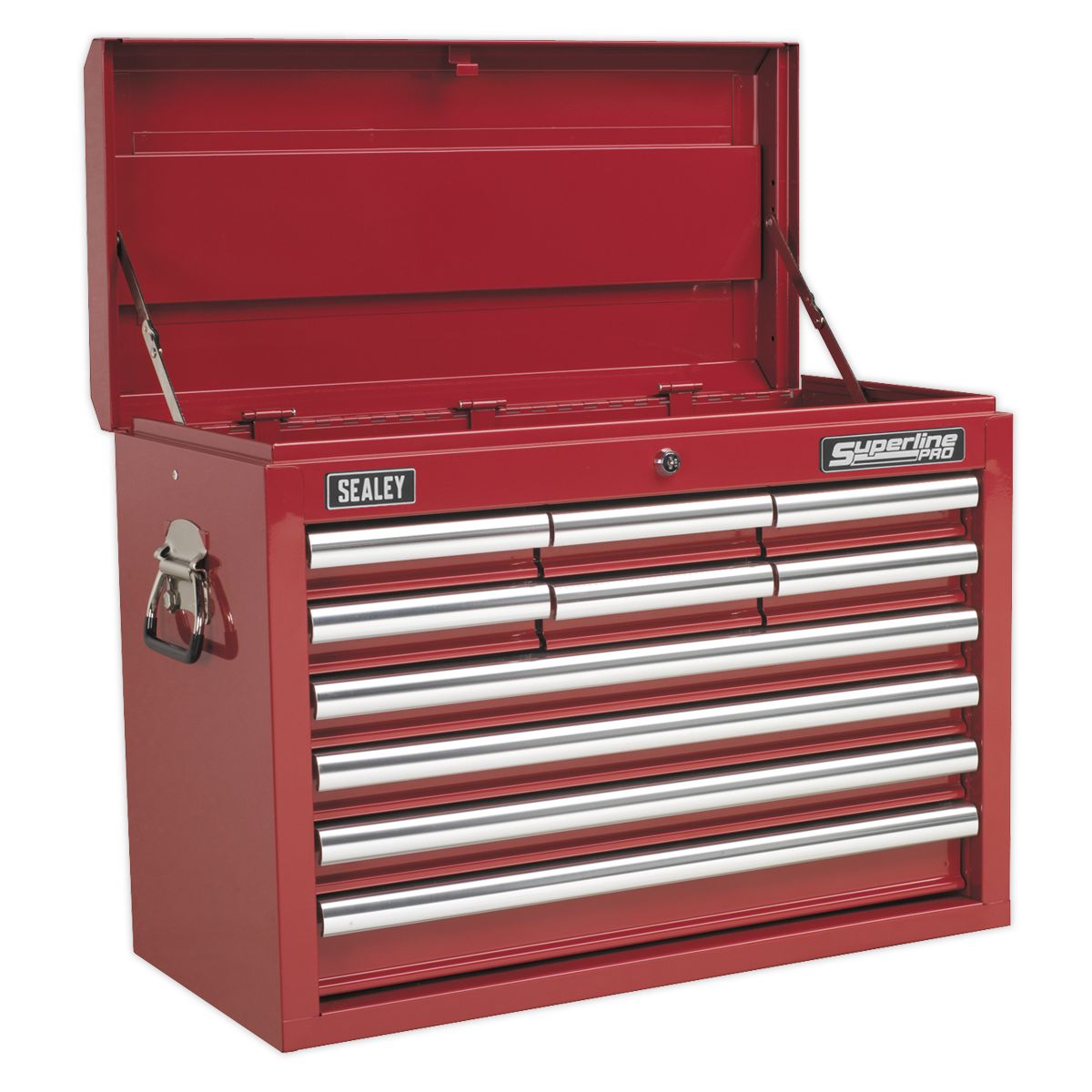 Sealey Superline PRO Topchest 10 Drawer - Red - Image 1