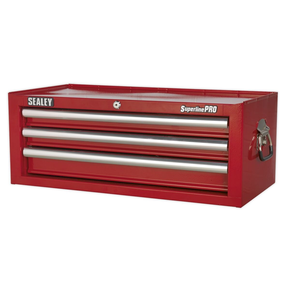 Sealey Superline PRO Mid-Box Tool Chest 3 Drawer - Red - Image 2