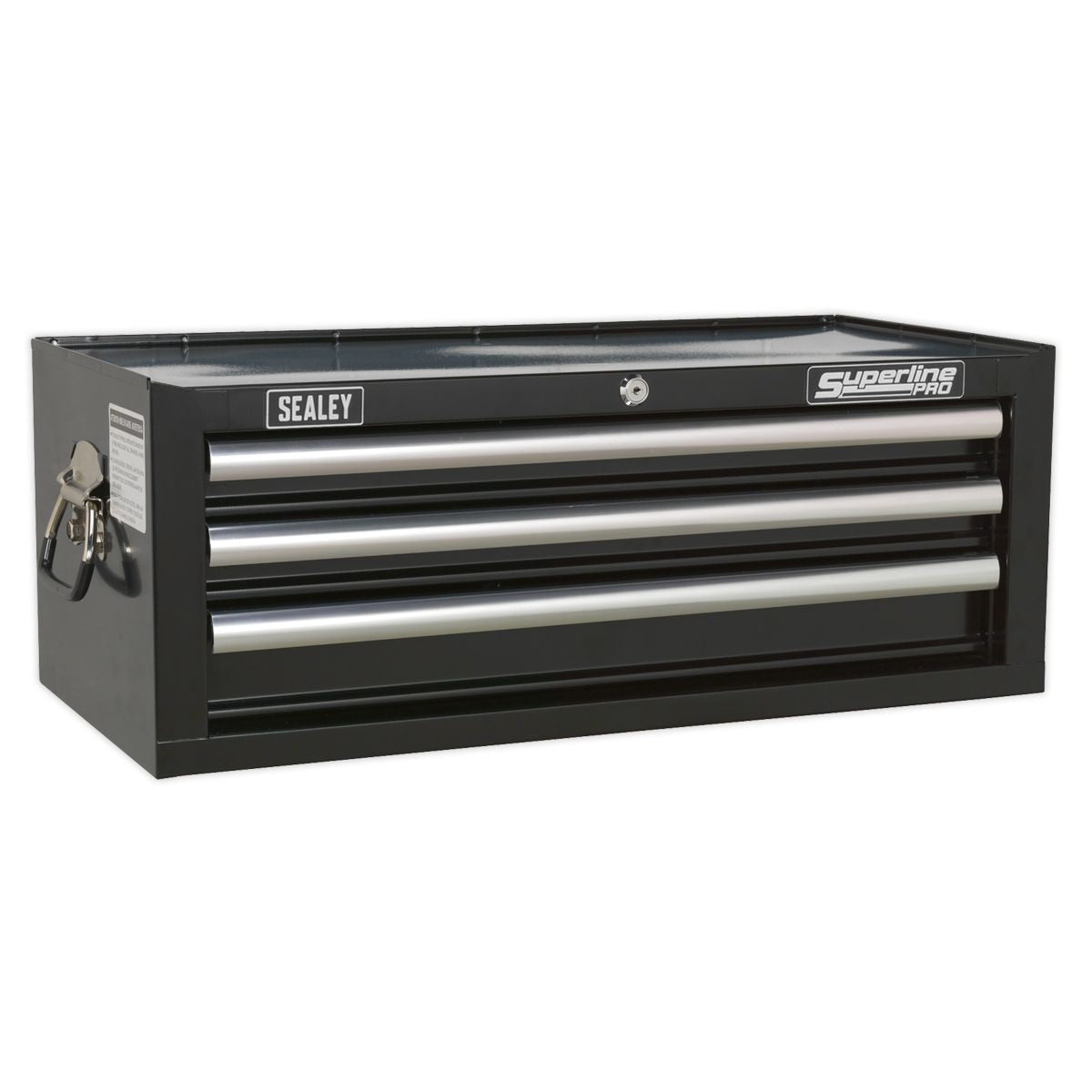 Sealey Superline PRO Mid-Box Tool Chest 3 Drawer - Black - Image 1