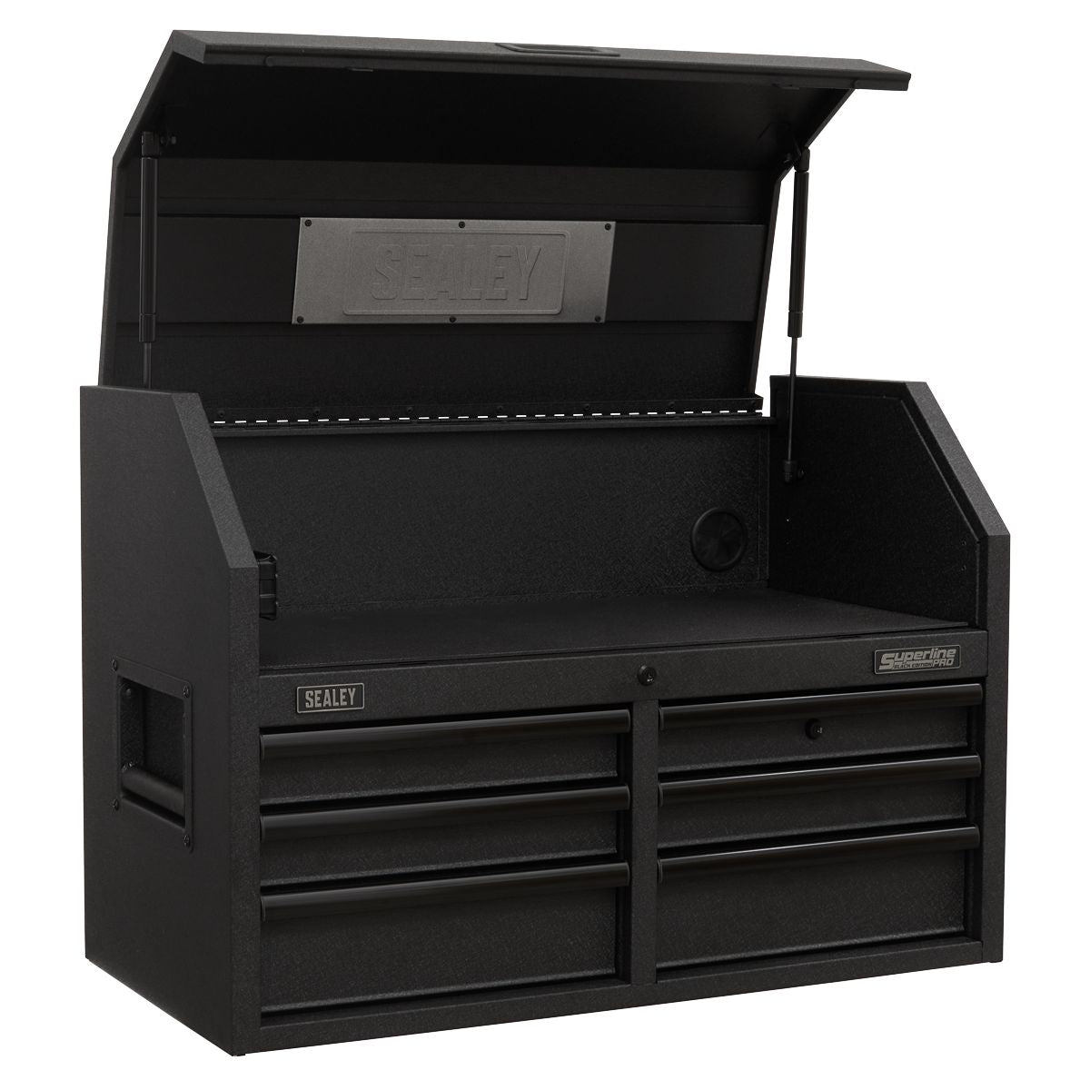 Sealey Superline PRO Black Edition Topchest with 6 Soft Close Drawers & Power Strip 910mm - Image 1