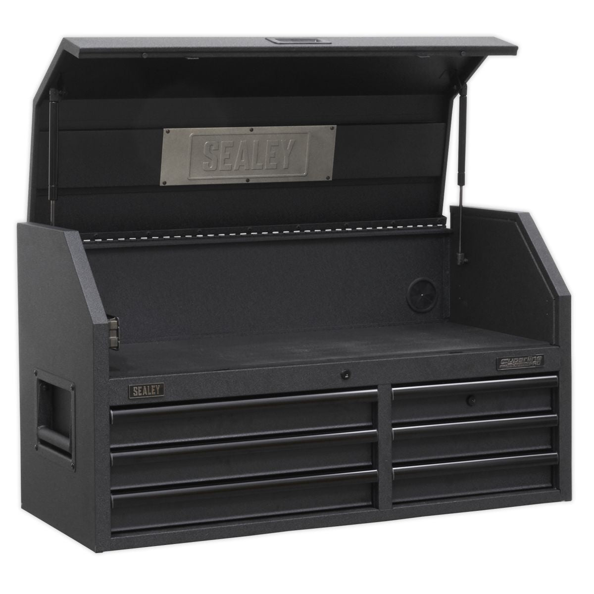 Sealey Superline PRO Black Edition Topchest with 6 Soft Close Drawers & Power Strip 1030mm - Image 1