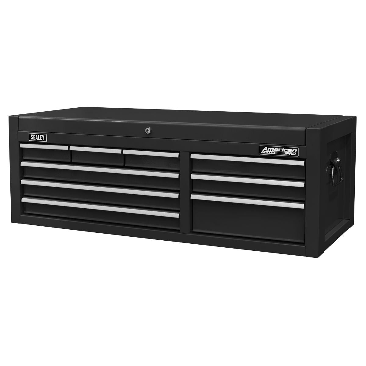 Sealey American PRO Topchest 9 Drawer - Black - Image 2