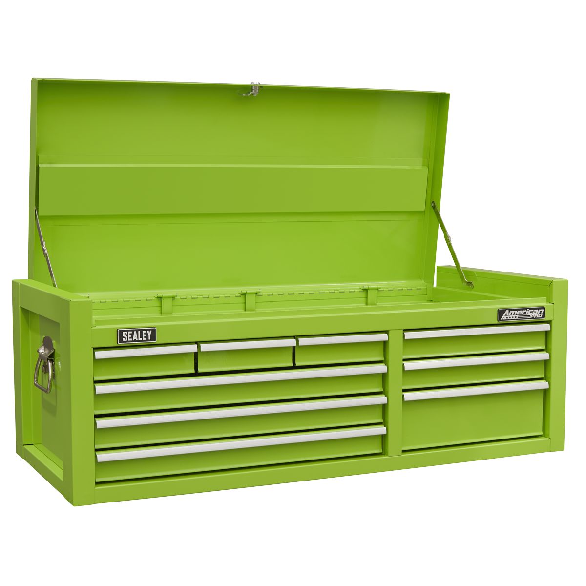 Sealey American PRO Topchest 9 Drawer - Green - Image 1