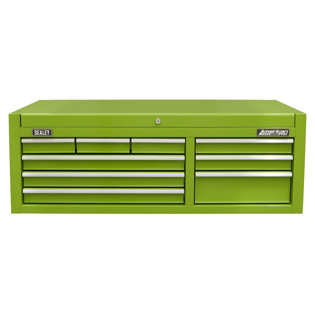 Sealey American PRO Topchest 9 Drawer - Green - Image 4