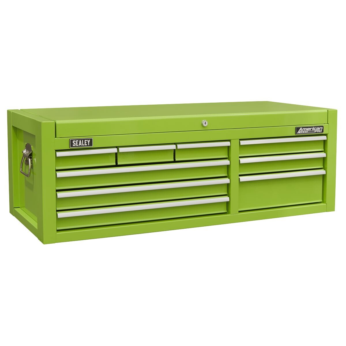 Sealey American PRO Topchest 9 Drawer - Green - Image 5