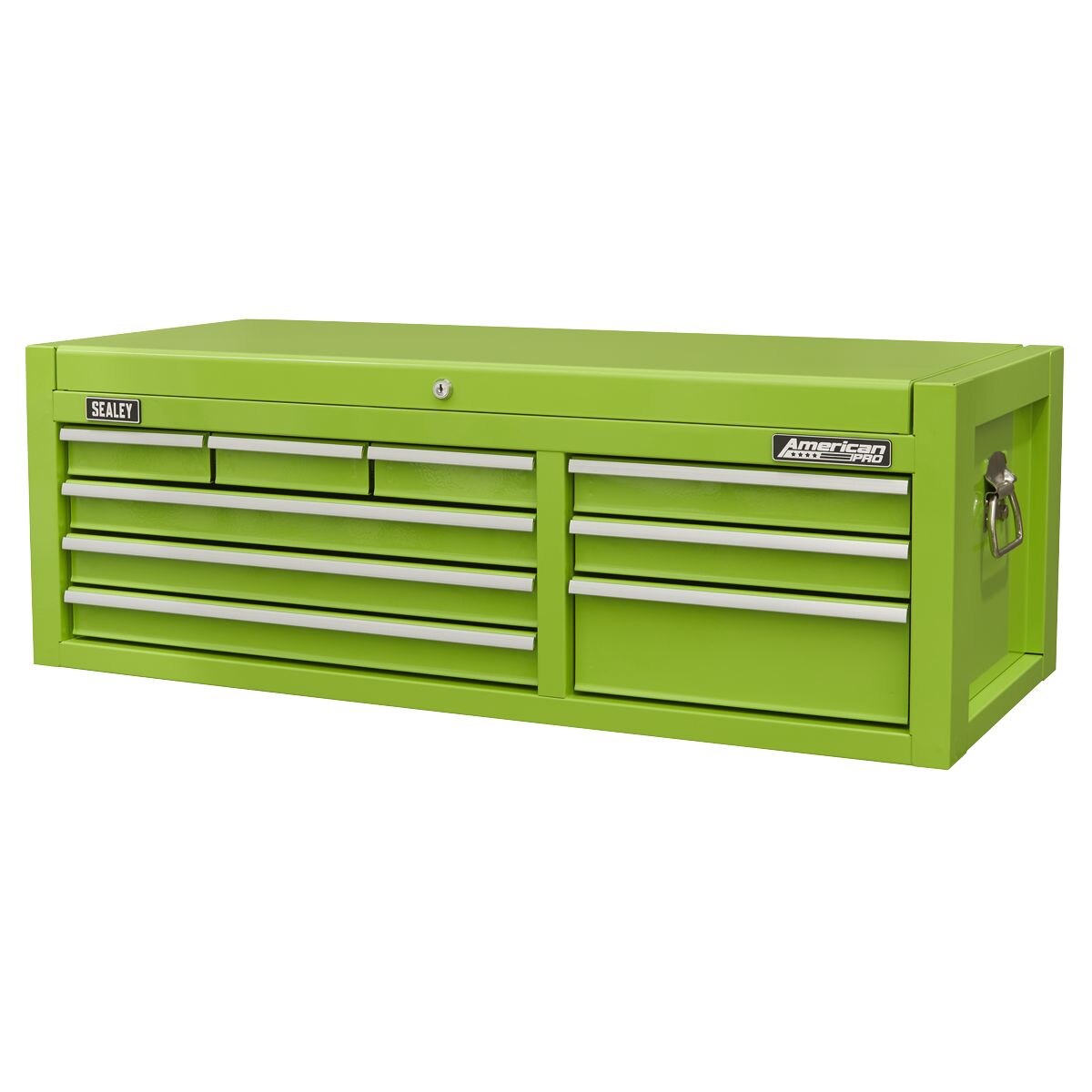 Sealey American PRO Topchest 9 Drawer - Green - Image 6