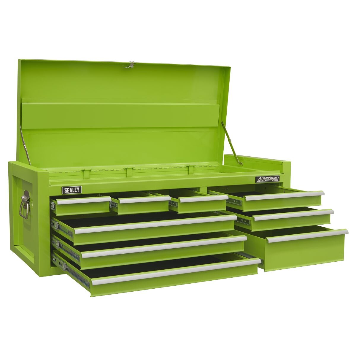 Sealey American PRO Topchest 9 Drawer - Green - Image 7