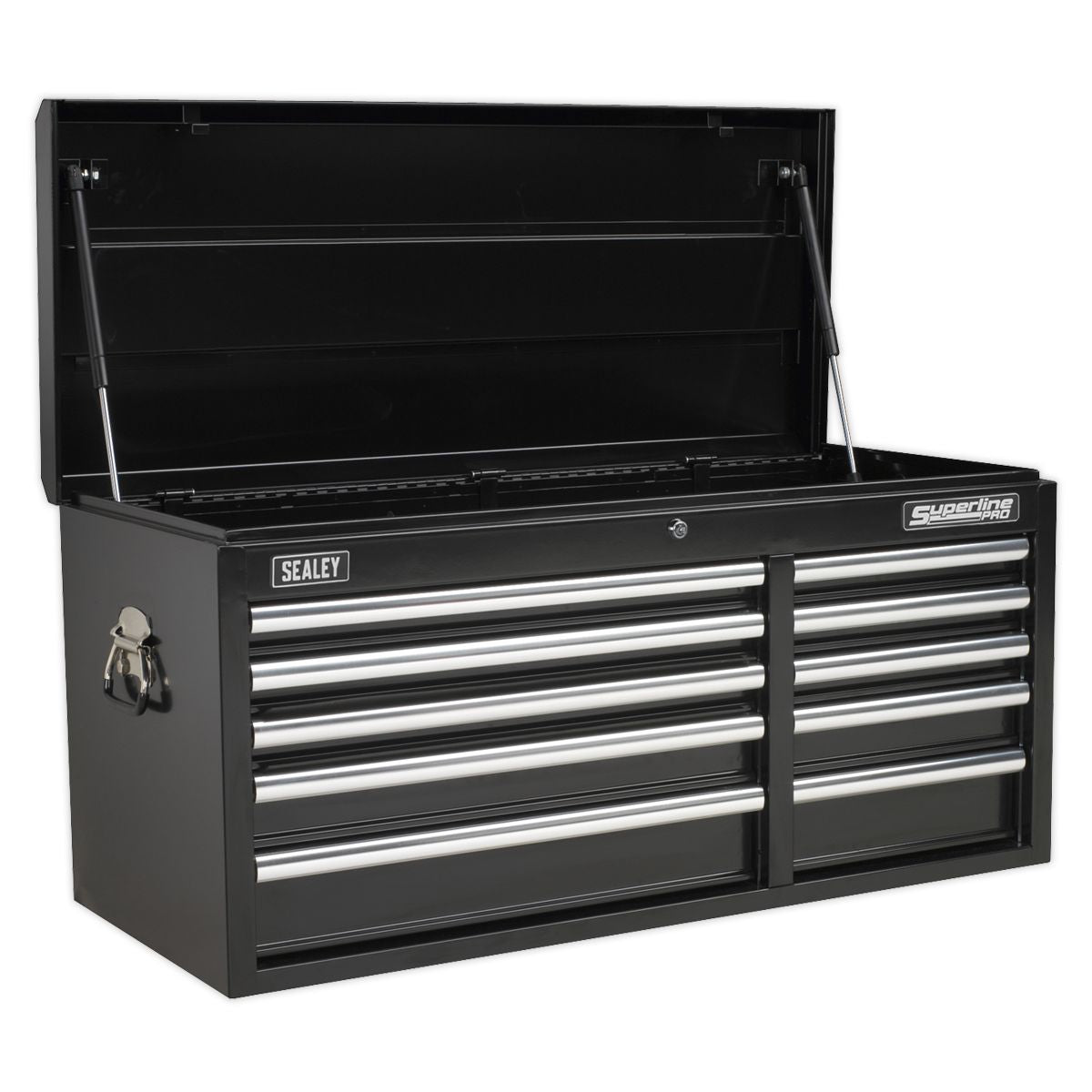 Sealey Superline PRO Heavy-Duty Topchest 10 Drawer - Black - Image 1