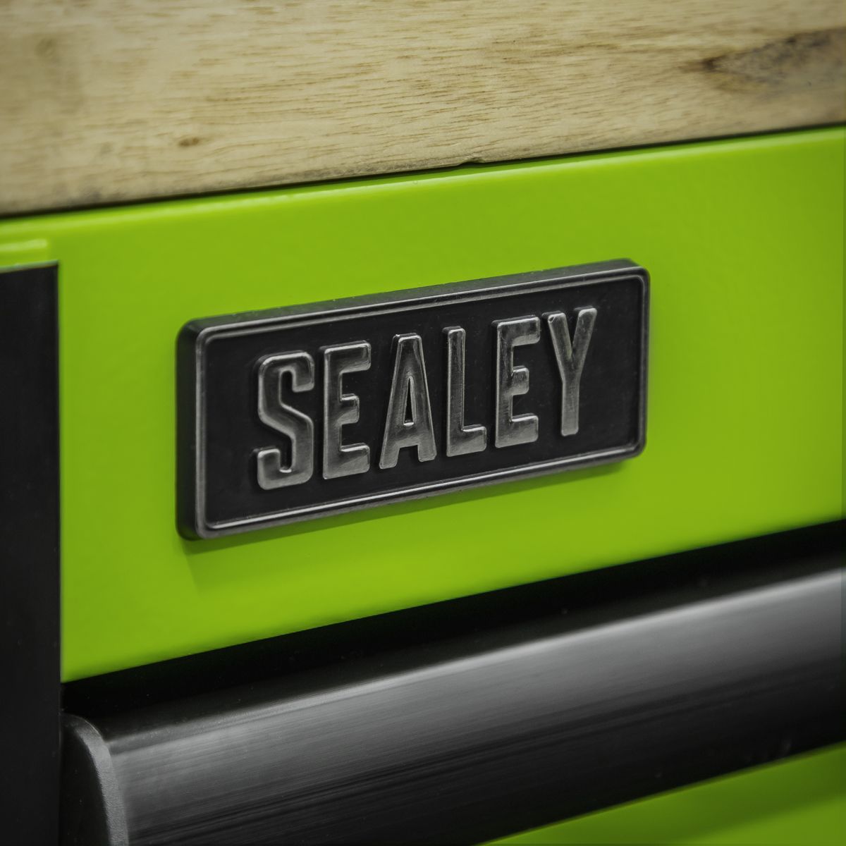 Sealey Superline PRO Black Edition Mobile Trolley with Wooden Worktop 15 Drawer 1549mm - Image 5