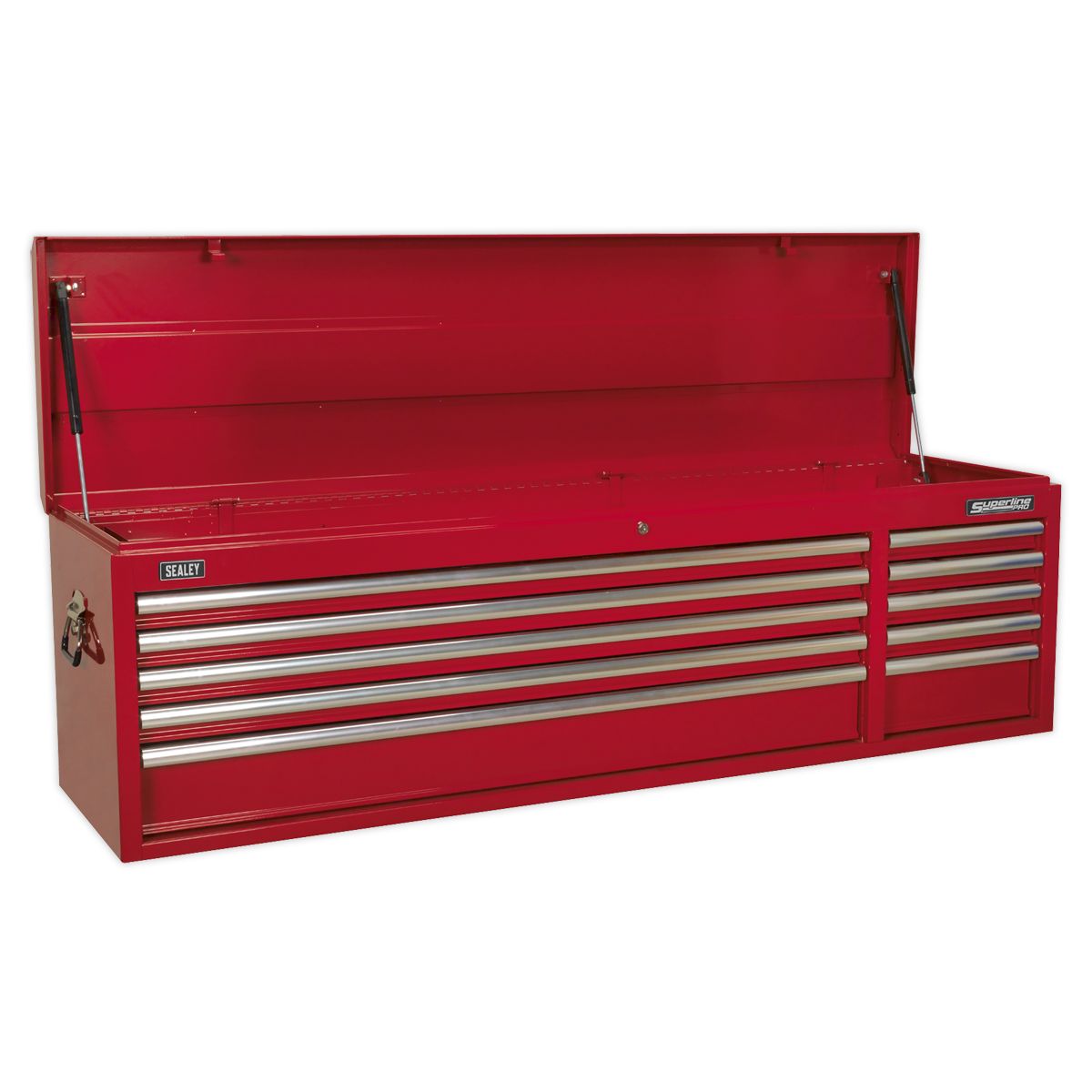 Sealey Superline PRO Topchest 10 Drawer - Red - Image 1