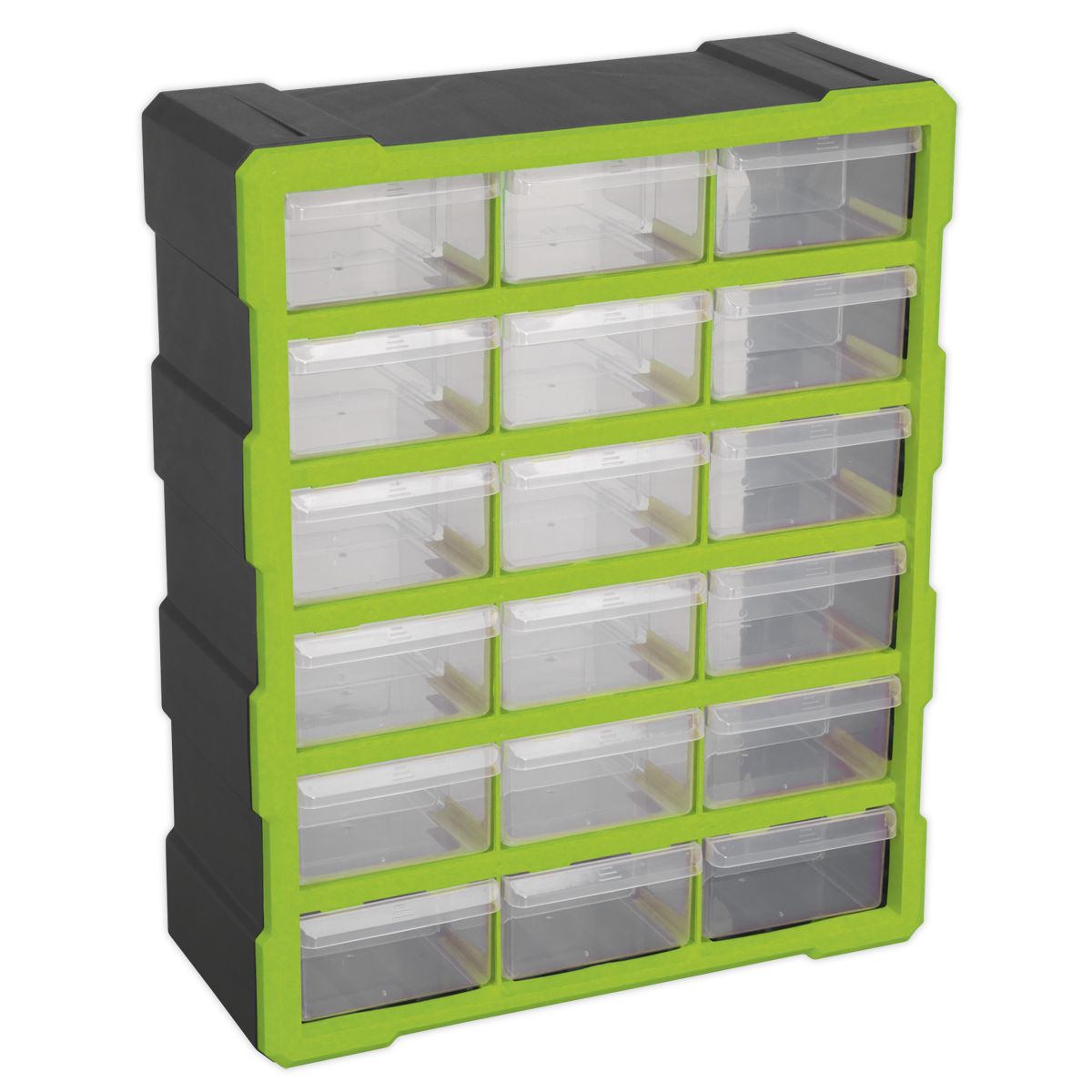 Sealey Cabinet Box 18 Drawer - Green/Black - Image 6