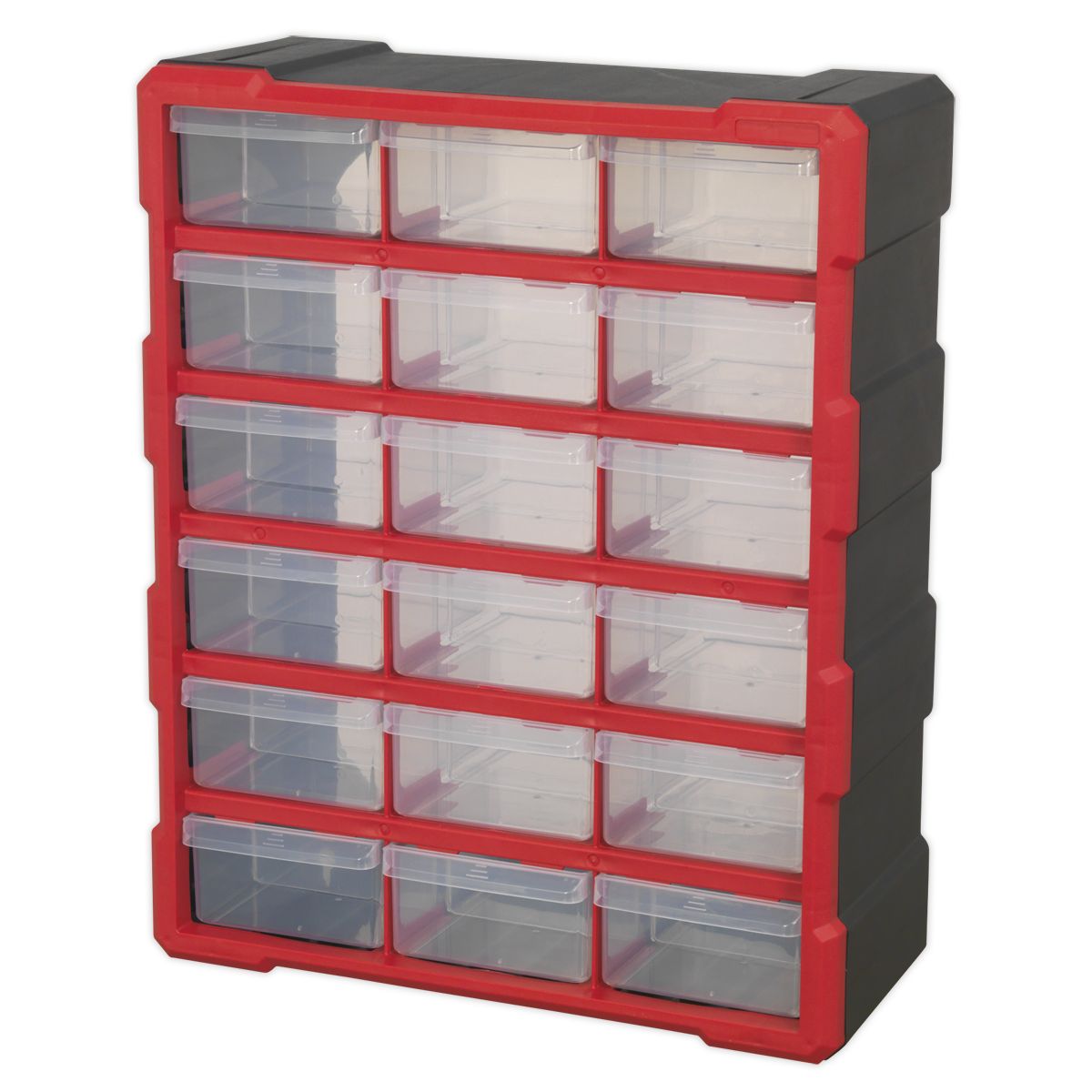 Sealey Cabinet Box 18 Drawer - Red/Black - Image 2