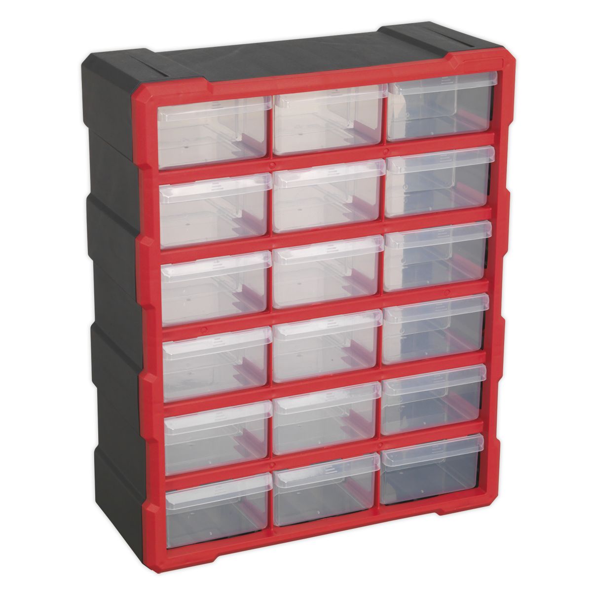 Sealey Cabinet Box 18 Drawer - Red/Black - Image 3