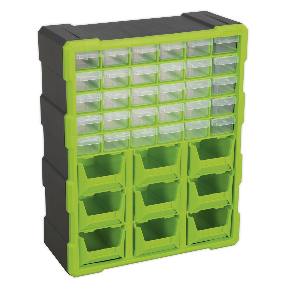 Sealey Cabinet Box 39 Drawer - Green/Black - Image 3