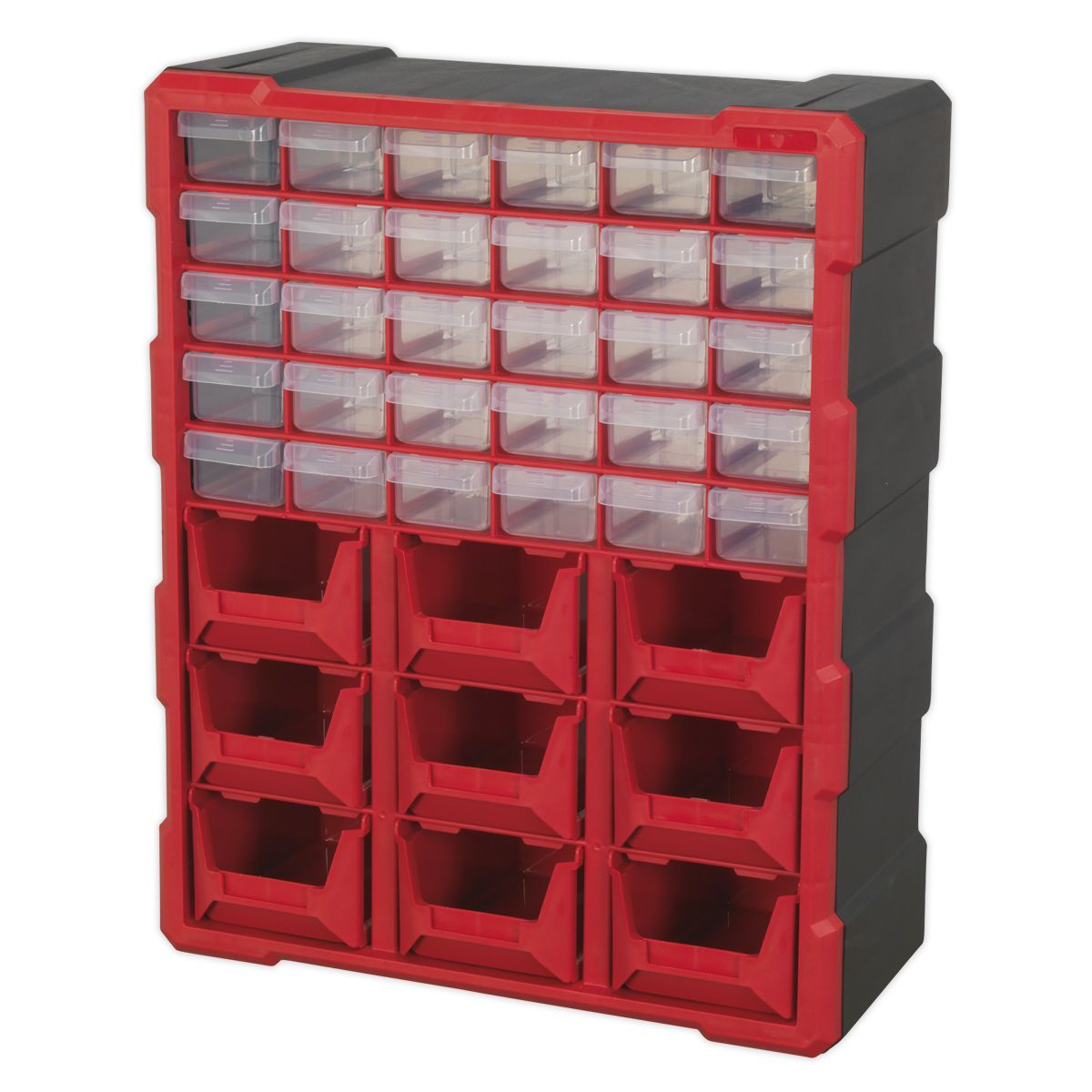 Sealey Cabinet Box 39 Drawer - Red/Black - Image 3