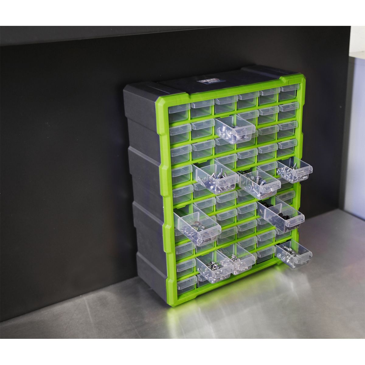 Sealey Cabinet Box 60 Drawer - Green/Black - Image 4