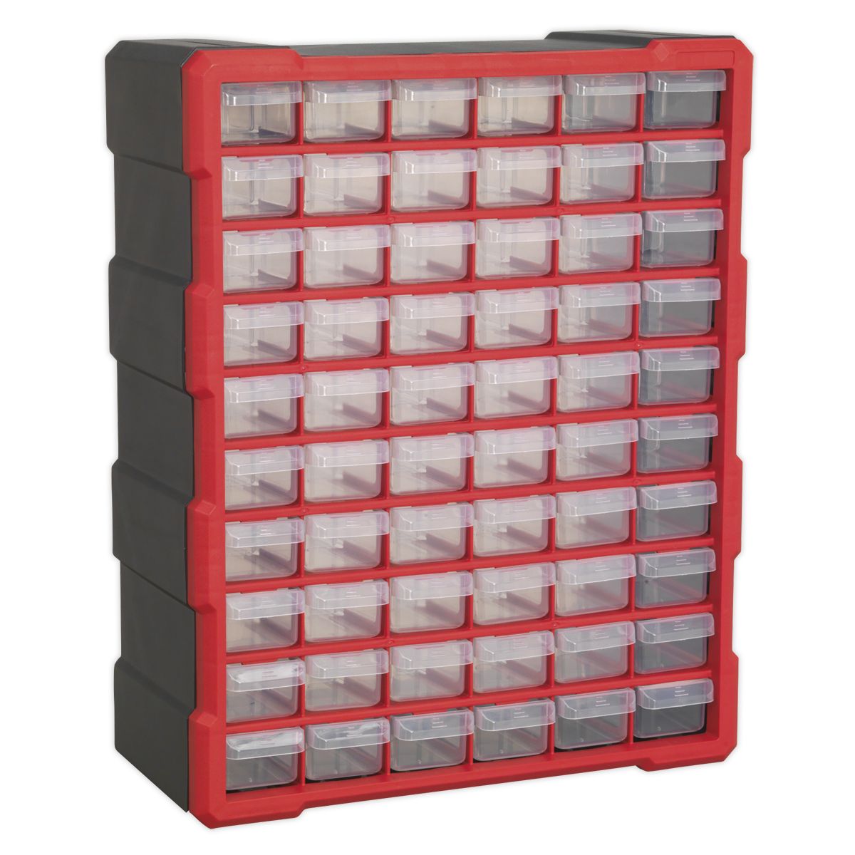 Sealey Cabinet Box 60 Drawer - Red/Black - Image 1