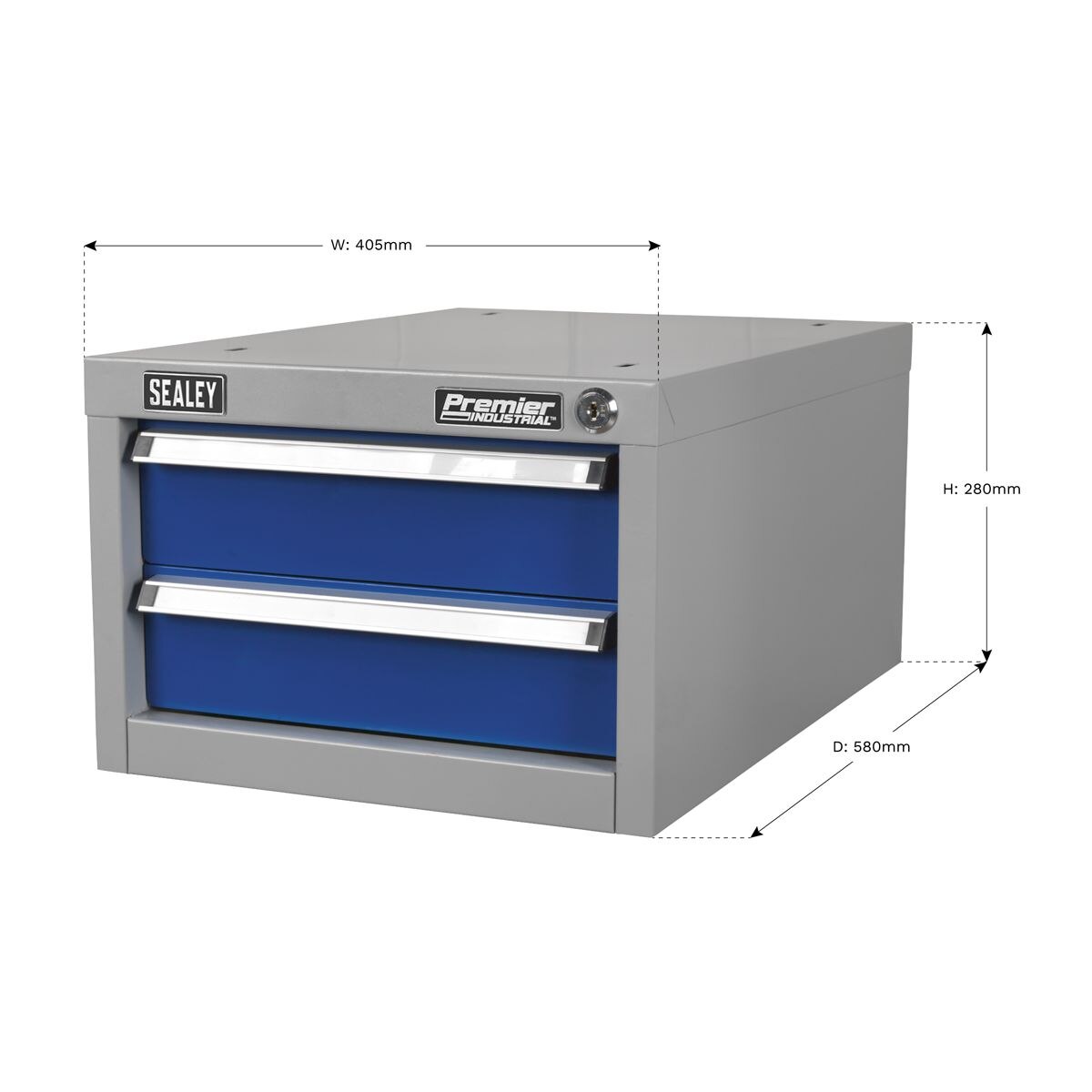 Sealey Premier Industrial Double Drawer Unit for API Series Workbenches - Image 3