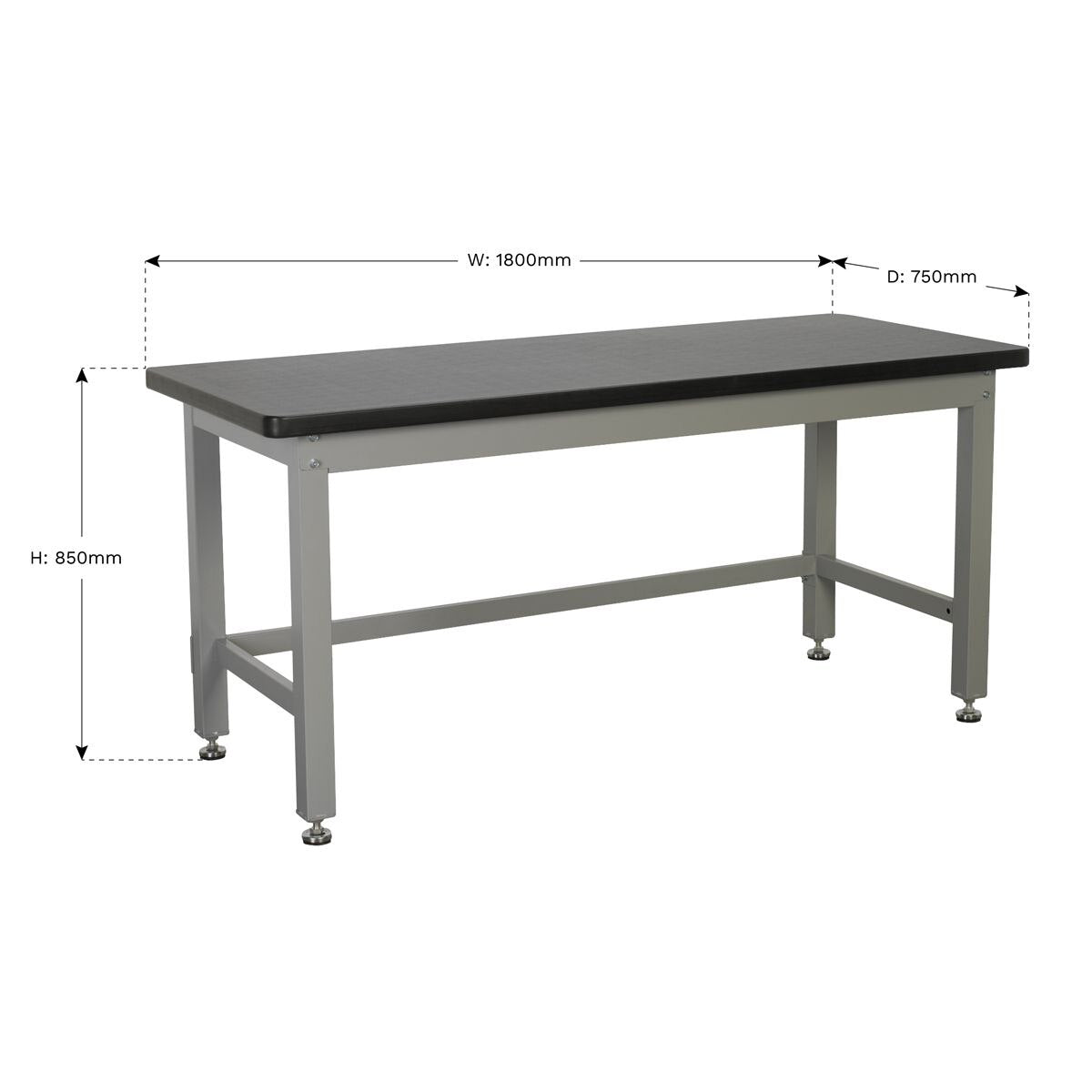 Sealey Premier Industrial Steel Workbench 1.8m - Image 2