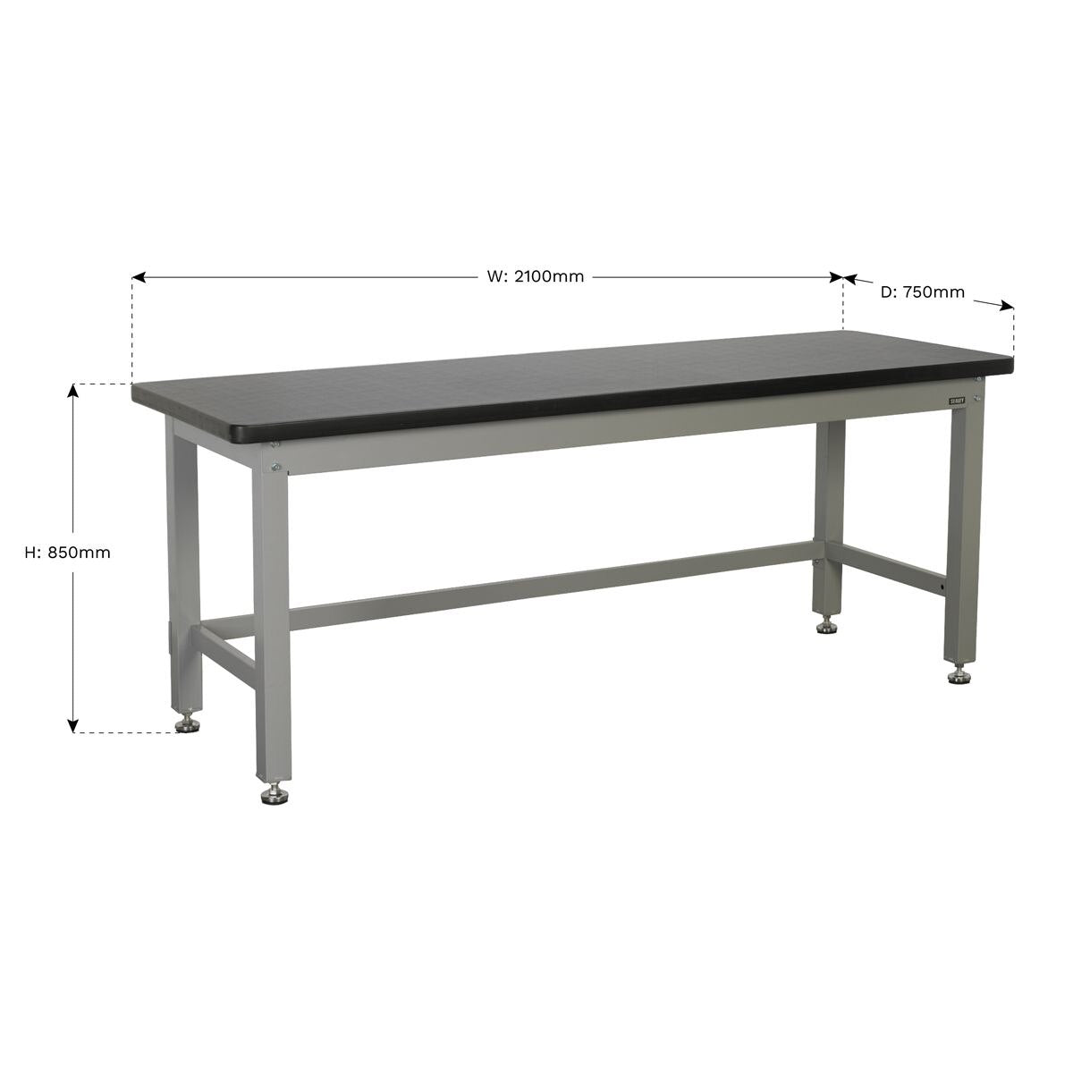 Sealey Premier Industrial Steel Workbench 2.1m - Image 3