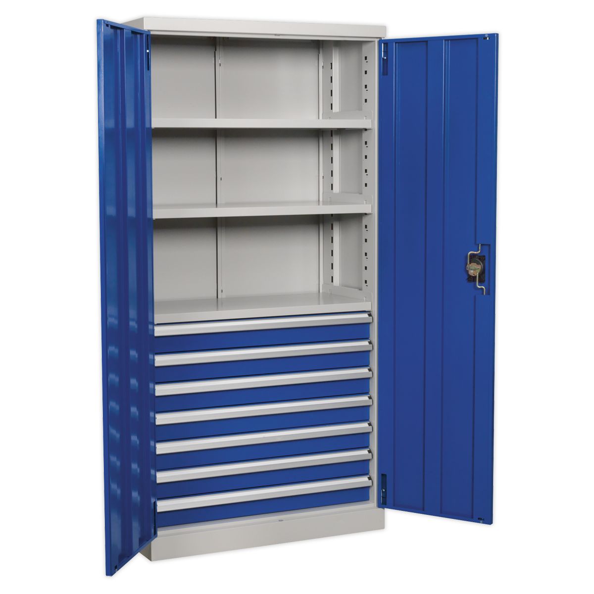 Sealey Premier Industrial Cabinet with 7 Drawers & 3 Shelves 1800mm - Image 1